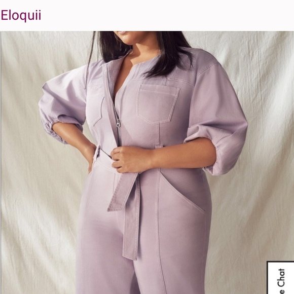 Plus Size Purple Jumpsuit - Picture 2 of 2